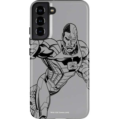 DC Comics Cyborg Comic Pop Galaxy S22 Plus Pro Case