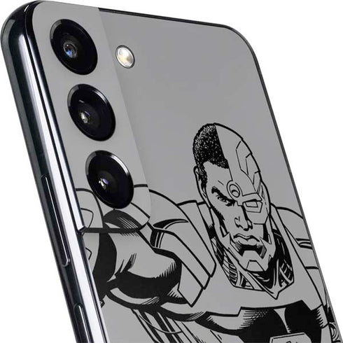 DC Comics Cyborg Comic Pop Galaxy S22 Plus Skin