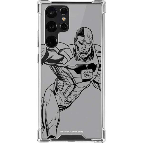 DC Comics Cyborg Comic Pop Galaxy S22 Ultra Clear Case