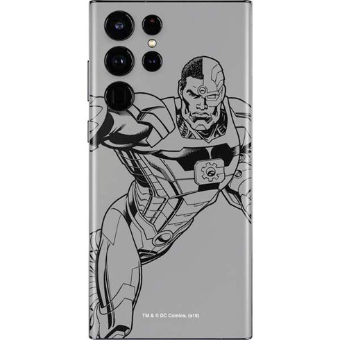 DC Comics Cyborg Comic Pop Galaxy S22 Ultra Skin
