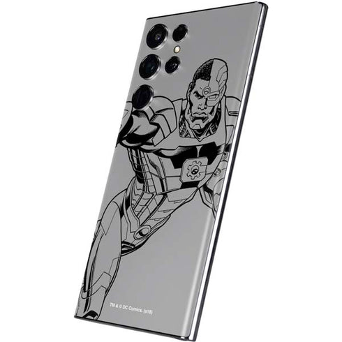 DC Comics Cyborg Comic Pop Galaxy S22 Ultra Skin