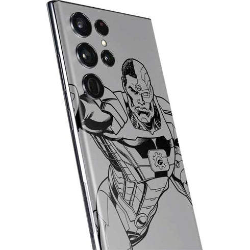 DC Comics Cyborg Comic Pop Galaxy S22 Ultra Skin