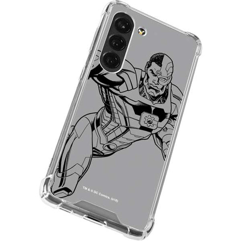 DC Comics Cyborg Comic Pop Galaxy S23 Clear Case