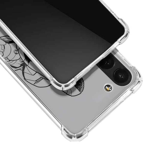 DC Comics Cyborg Comic Pop Galaxy S23 Clear Case