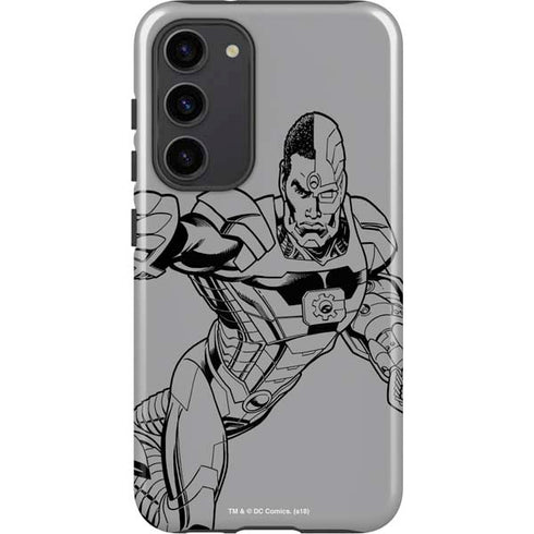DC Comics Cyborg Comic Pop Galaxy S23 Plus Pro Case