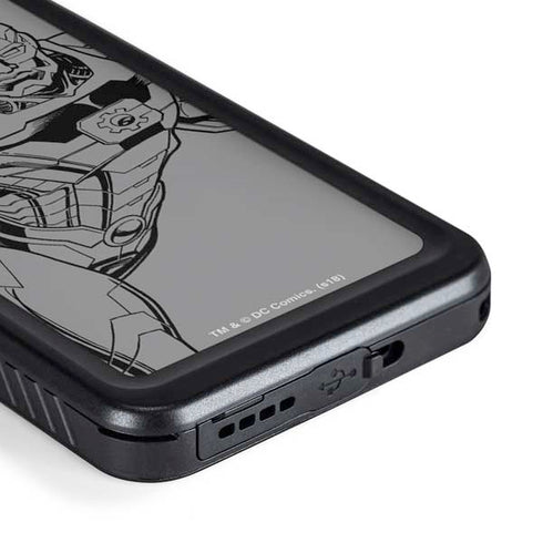 DC Comics Cyborg Comic Pop Galaxy S23 Plus Waterproof Case