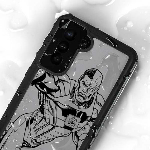 DC Comics Cyborg Comic Pop Galaxy S23 Plus Waterproof Case