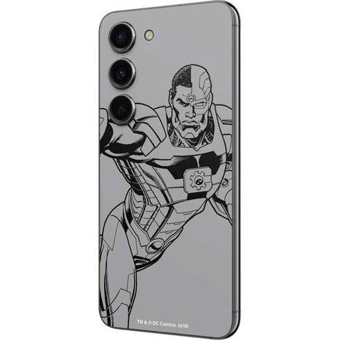 DC Comics Cyborg Comic Pop Galaxy S23 Skin