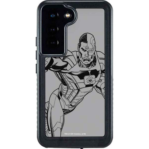 DC Comics Cyborg Comic Pop Galaxy S23 Waterproof Case
