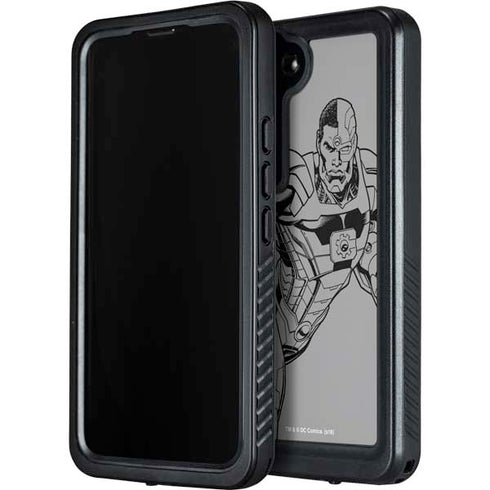 DC Comics Cyborg Comic Pop Galaxy S23 Waterproof Case