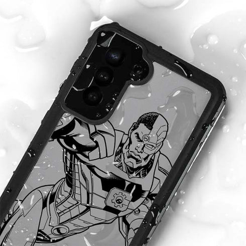 DC Comics Cyborg Comic Pop Galaxy S23 Waterproof Case