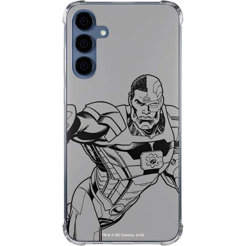 DC Comics Cyborg Comic Pop Galaxy S24 Clear Case