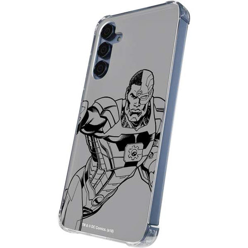 DC Comics Cyborg Comic Pop Galaxy S24 Clear Case