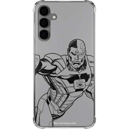 DC Comics Cyborg Comic Pop Galaxy S24 Plus Clear Case