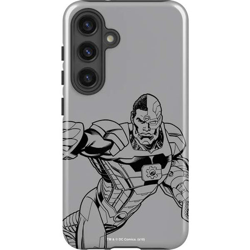 DC Comics Cyborg Comic Pop Galaxy S24 Plus Impact Case
