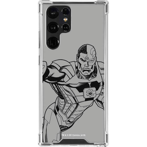 DC Comics Cyborg Comic Pop Galaxy S24 Ultra Clear Case