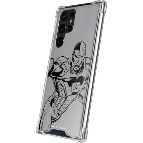 DC Comics Cyborg Comic Pop Galaxy S24 Ultra Clear Case