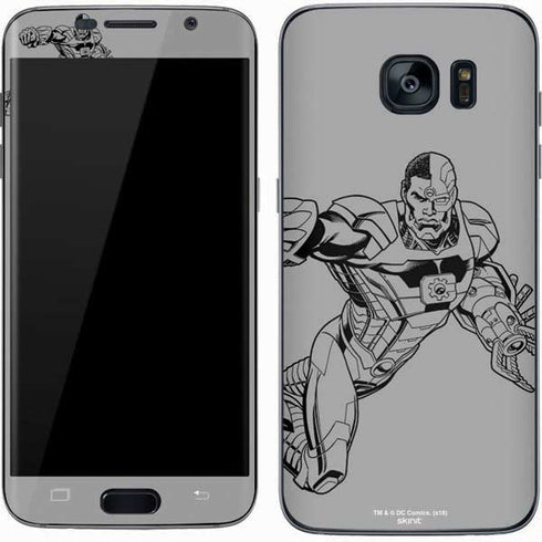 DC Comics Cyborg Comic Pop Galaxy S7 Skin