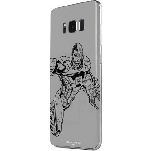DC Comics Cyborg Comic Pop Galaxy S8 Plus Skin