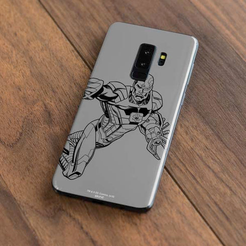 DC Comics Cyborg Comic Pop Galaxy S9 Plus Skin