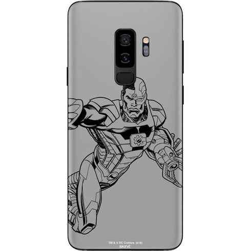DC Comics Cyborg Comic Pop Galaxy S9 Plus Skin