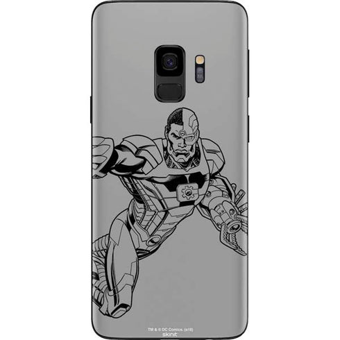 DC Comics Cyborg Comic Pop Galaxy S9 Skin