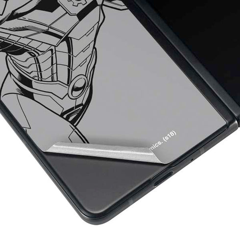 DC Comics Cyborg Comic Pop Galaxy Z Fold3 5G Skin