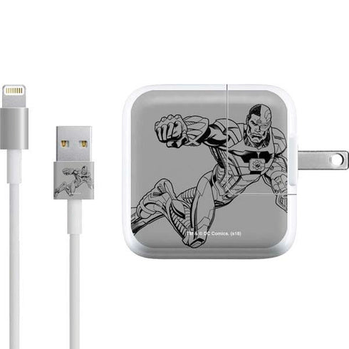 DC Comics Cyborg Comic Pop iPad Charger (10W USB) Skin