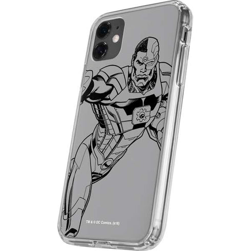 DC Comics Cyborg Comic Pop iPhone 11 Clear Case