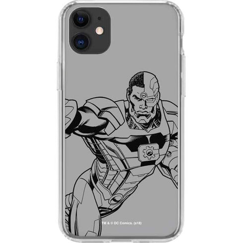 DC Comics Cyborg Comic Pop iPhone 11 Clear Case