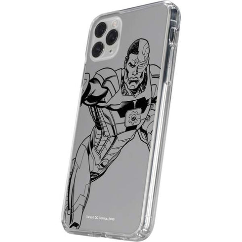 DC Comics Cyborg Comic Pop iPhone 11 Pro Clear Case