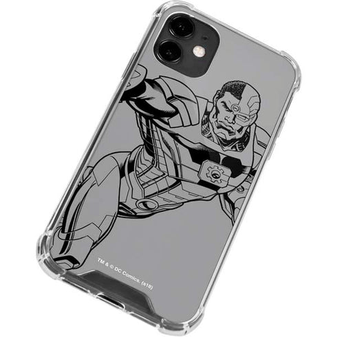 DC Comics Cyborg Comic Pop iPhone 12 Clear Case
