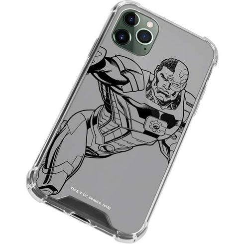 DC Comics Cyborg Comic Pop iPhone 12 Pro Clear Case