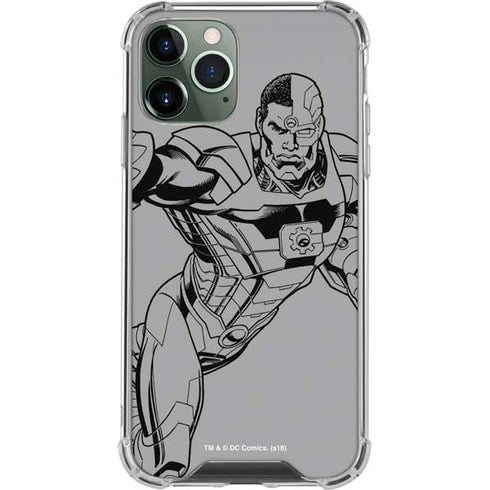 DC Comics Cyborg Comic Pop iPhone 12 Pro Max Clear Case