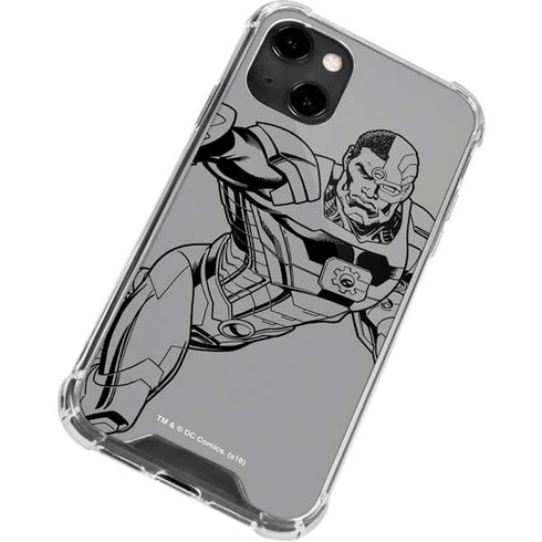 DC Comics Cyborg Comic Pop iPhone 13 Clear Case