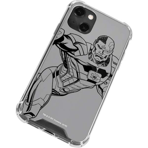 DC Comics Cyborg Comic Pop iPhone 13 Mini Clear Case