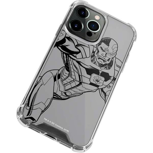 DC Comics Cyborg Comic Pop iPhone 13 Pro Clear Case