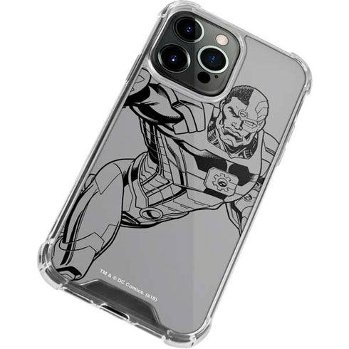 DC Comics Cyborg Comic Pop iPhone 13 Pro Max Clear Case