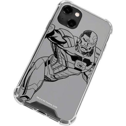 DC Comics Cyborg Comic Pop iPhone 14 Clear Case