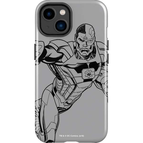 DC Comics Cyborg Comic Pop iPhone 14 Plus Impact Case