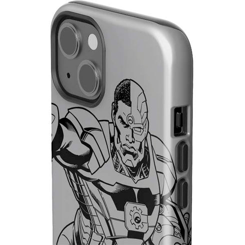 DC Comics Cyborg Comic Pop iPhone 15 Plus Impact Case