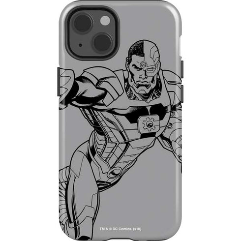 DC Comics Cyborg Comic Pop iPhone 15 Impact Case