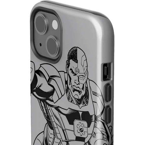 DC Comics Cyborg Comic Pop iPhone 15 Impact Case