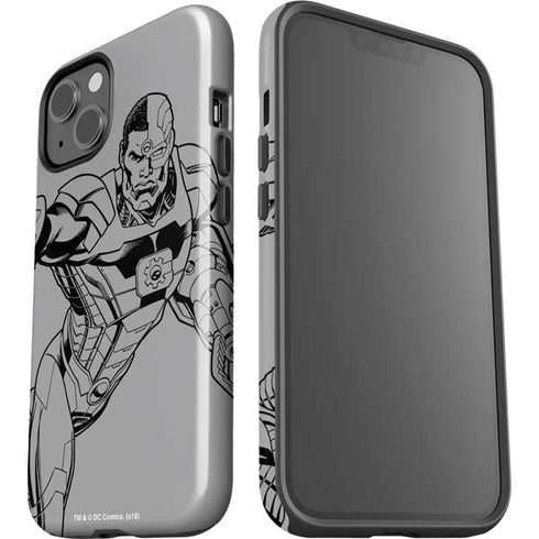 DC Comics Cyborg Comic Pop iPhone 15 Impact Case