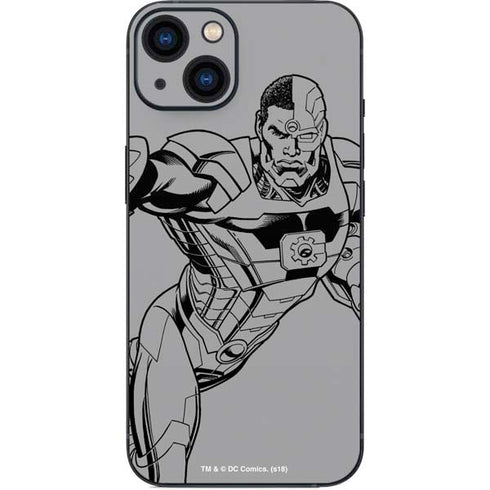 DC Comics Cyborg Comic Pop iPhone 14 Plus Skin