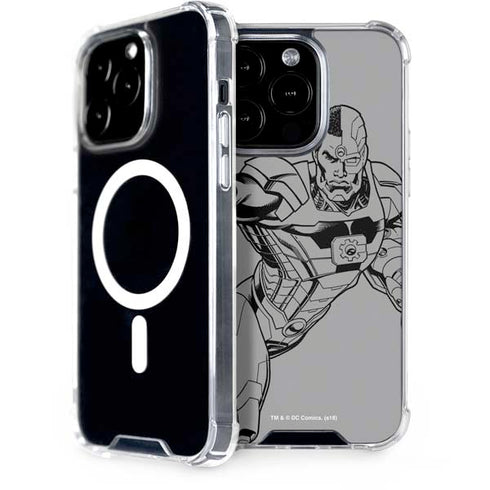 DC Comics Cyborg Comic Pop iPhone 14 Pro MagSafe Case