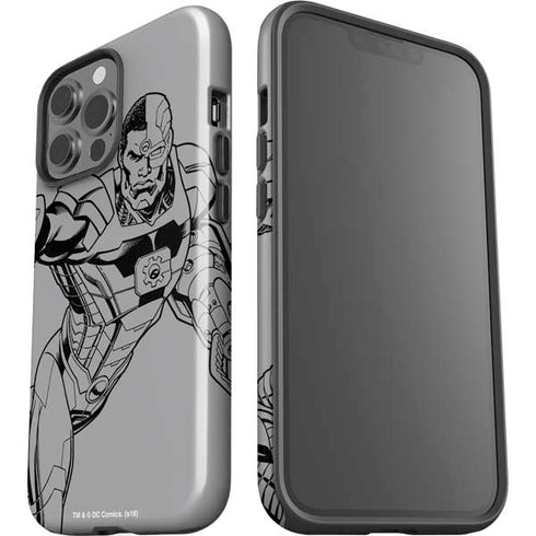 DC Comics Cyborg Comic Pop iPhone 15 Pro Max Impact Case