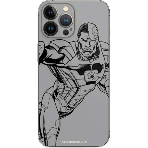 DC Comics Cyborg Comic Pop iPhone 14 Pro Max Skin