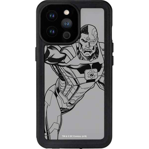 DC Comics Cyborg Comic Pop iPhone 14 Pro Max Waterproof Case