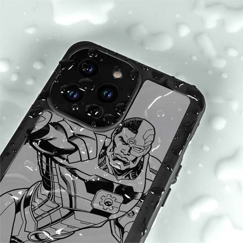 DC Comics Cyborg Comic Pop iPhone 14 Pro Max Waterproof Case